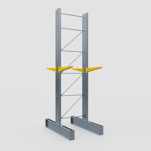 Cantilever Rack - Double Sided - Ultra Heavy Duty - Powder Coated - Full Bay - Height 5791mm
