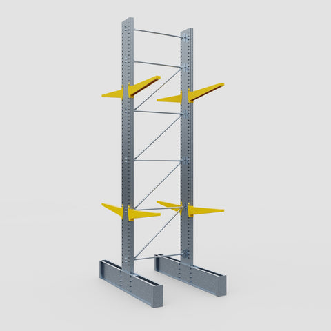 Cantilever Rack - Double Sided - Ultra Heavy Duty - Powder Coated - Full Bay - Height 5791mm
