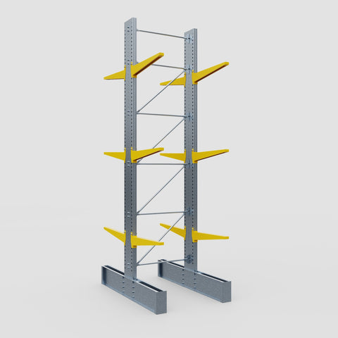 Cantilever Rack - Double Sided - Ultra Heavy Duty - Powder Coated - Full Bay - Height 5791mm