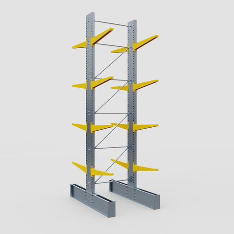 Cantilever Rack - Double Sided - Ultra Heavy Duty - Powder Coated - Full Bay - Height 5791mm