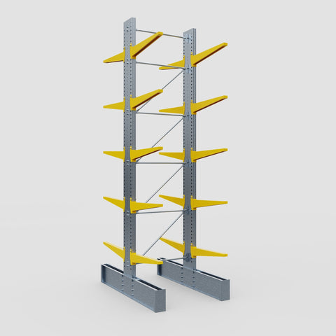 Cantilever Rack - Double Sided - Ultra Heavy Duty - Powder Coated - Full Bay - Height 5791mm