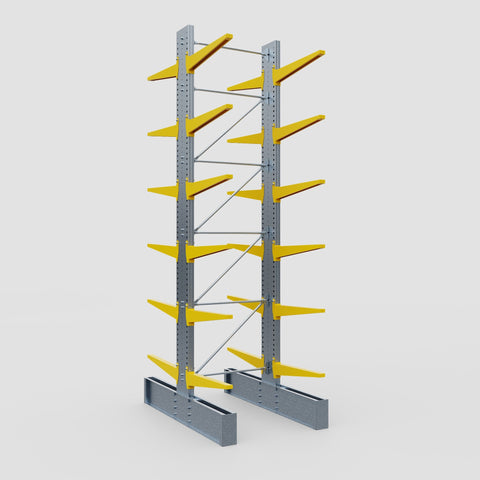 Cantilever Rack - Double Sided - Ultra Heavy Duty - Powder Coated - Full Bay - Height 5791mm