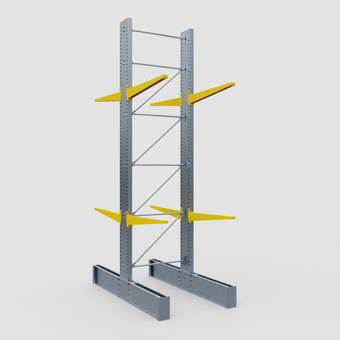 Cantilever Rack - Double Sided - Ultra Heavy Duty - Powder Coated - Full Bay - Height 5791mm