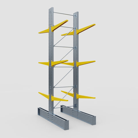 Cantilever Rack - Double Sided - Ultra Heavy Duty - Powder Coated - Full Bay - Height 5791mm