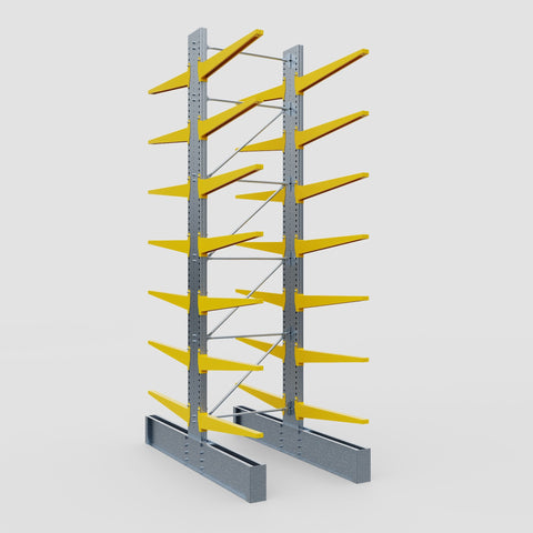 Cantilever Rack - Double Sided - Ultra Heavy Duty - Powder Coated - Full Bay - Height 5791mm