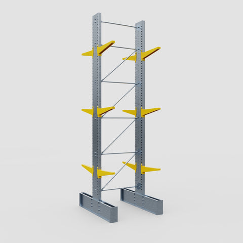 Cantilever Rack - Double Sided - Ultra Heavy Duty - Powder Coated - Full Bay - Height 5791mm