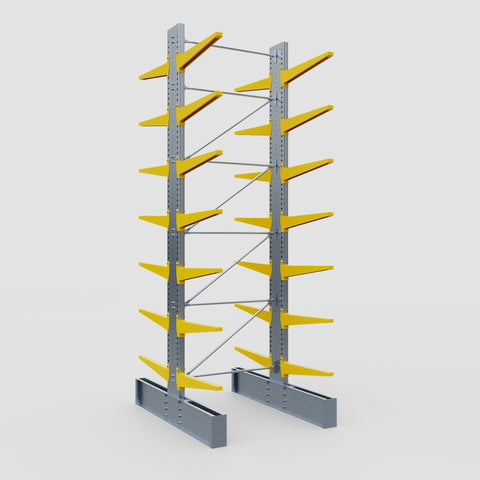Cantilever Rack - Double Sided - Ultra Heavy Duty - Powder Coated - Full Bay - Height 5791mm