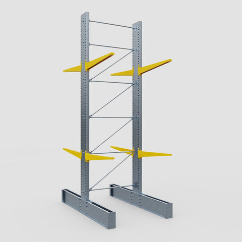 Cantilever Rack - Double Sided - Ultra Heavy Duty - Powder Coated - Full Bay - Height 5791mm