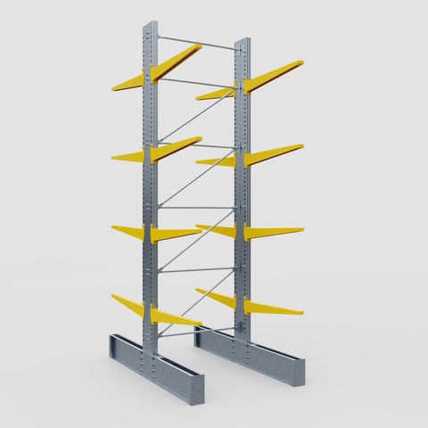 Cantilever Rack - Double Sided - Ultra Heavy Duty - Powder Coated - Full Bay - Height 5791mm