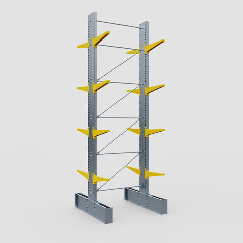Cantilever Rack - Double Sided - Ultra Heavy Duty - Powder Coated - Full Bay - Height 5791mm