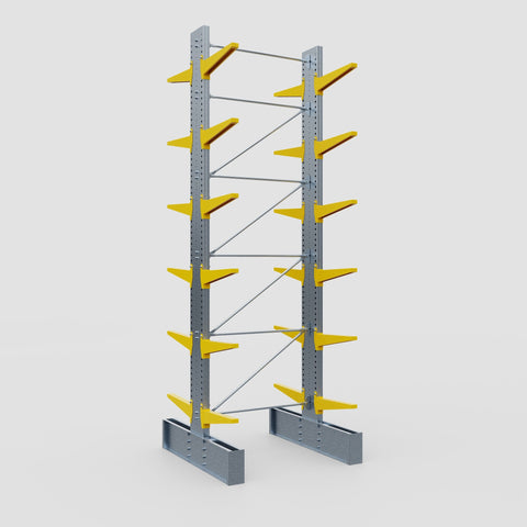 Cantilever Rack - Double Sided - Ultra Heavy Duty - Powder Coated - Full Bay - Height 5791mm