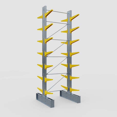 Cantilever Rack - Double Sided - Ultra Heavy Duty - Powder Coated - Full Bay - Height 5791mm