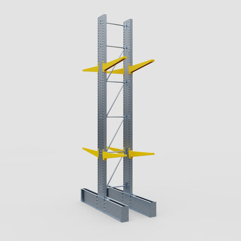Cantilever Rack - Double Sided - Ultra Heavy Duty - Powder Coated - Full Bay - Height 5791mm