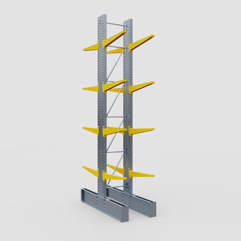 Cantilever Rack - Double Sided - Ultra Heavy Duty - Powder Coated - Full Bay - Height 5791mm