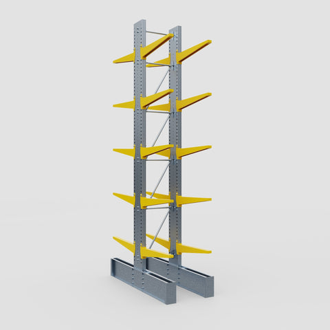 Cantilever Rack - Double Sided - Ultra Heavy Duty - Powder Coated - Full Bay - Height 5791mm