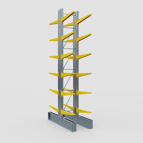 Cantilever Rack - Double Sided - Ultra Heavy Duty - Powder Coated - Full Bay - Height 5791mm