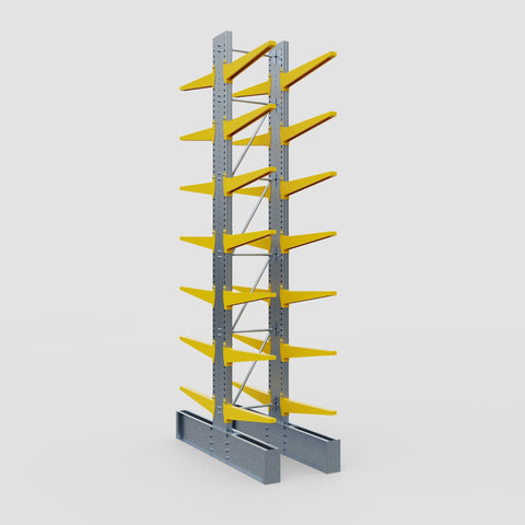 Cantilever Rack - Double Sided - Ultra Heavy Duty - Powder Coated - Full Bay - Height 5791mm