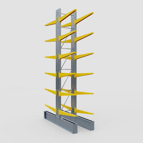 Cantilever Rack - Double Sided - Ultra Heavy Duty - Powder Coated - Full Bay - Height 5791mm