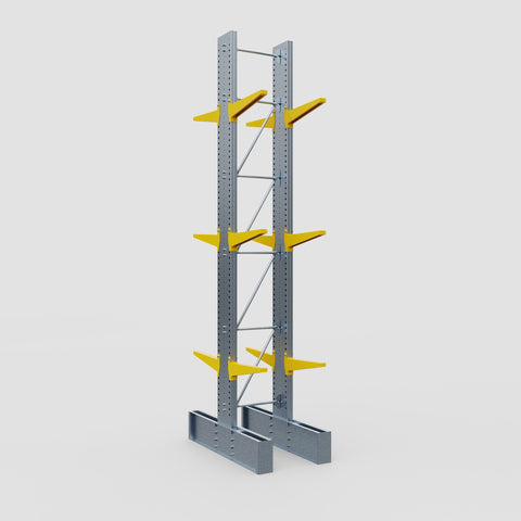 Cantilever Rack - Double Sided - Ultra Heavy Duty - Powder Coated - Full Bay - Height 5791mm