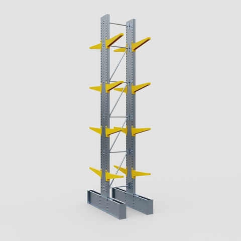 Cantilever Rack - Double Sided - Ultra Heavy Duty - Powder Coated - Full Bay - Height 5791mm
