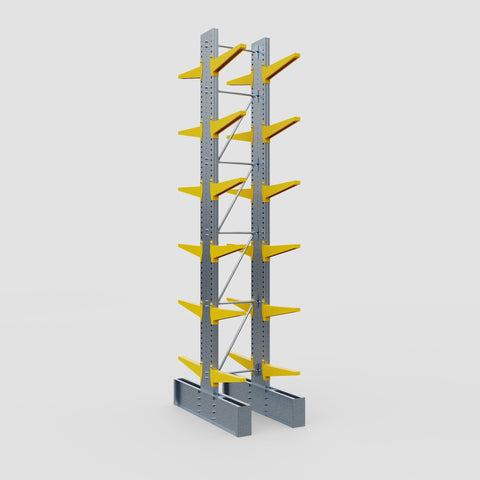 Cantilever Rack - Double Sided - Ultra Heavy Duty - Powder Coated - Full Bay - Height 5791mm