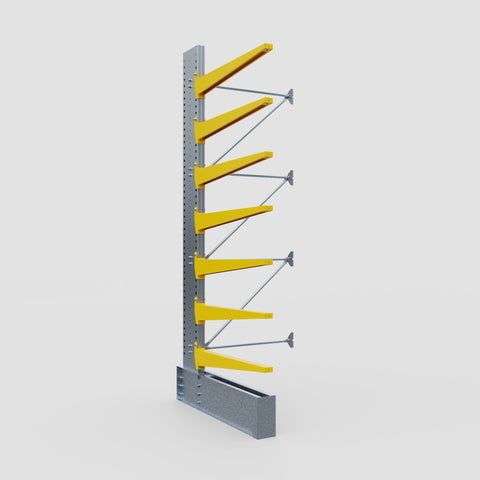 Cantilever Rack - Single Sided - Ultra Heavy Duty - Powder Coated - Add-On Bay - Height 4267mm
