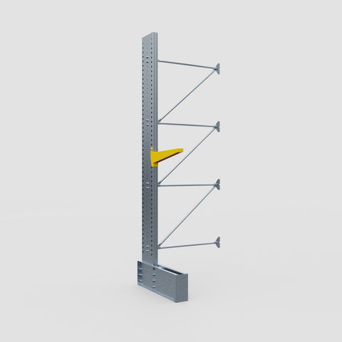 Cantilever Rack - Single Sided - Ultra Heavy Duty - Powder Coated - Add-On Bay - Height 4267mm