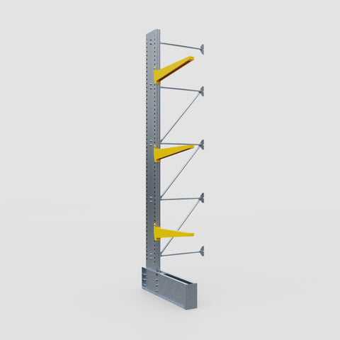 Cantilever Rack - Single Sided - Ultra Heavy Duty - Powder Coated - Add-On Bay - Height 4877mm