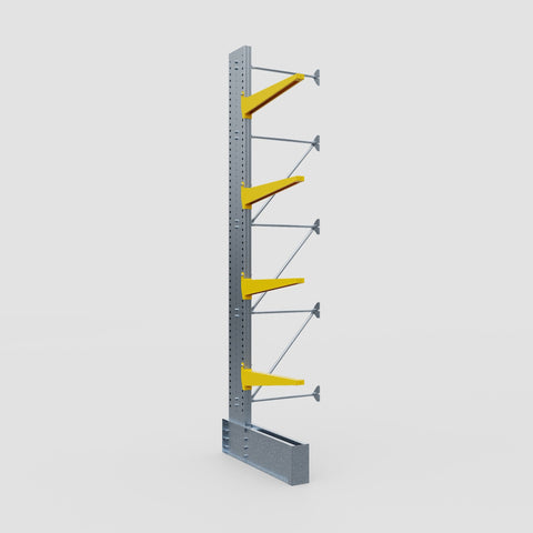 Cantilever Rack - Single Sided - Ultra Heavy Duty - Powder Coated - Add-On Bay - Height 4877mm
