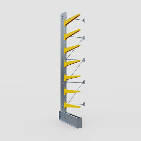 Cantilever Rack - Single Sided - Ultra Heavy Duty - Powder Coated - Add-On Bay - Height 4877mm