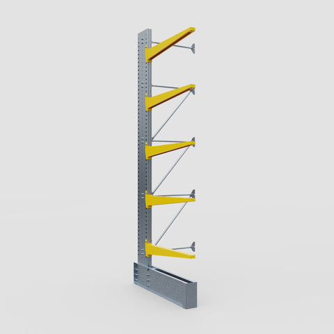 Cantilever Rack - Single Sided - Ultra Heavy Duty - Powder Coated - Add-On Bay - Height 4877mm