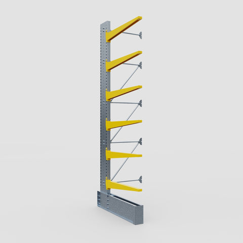 Cantilever Rack - Single Sided - Ultra Heavy Duty - Powder Coated - Add-On Bay - Height 4877mm