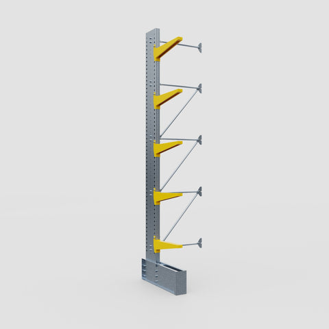Cantilever Rack - Single Sided - Ultra Heavy Duty - Powder Coated - Add-On Bay - Height 4877mm