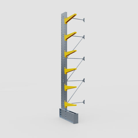Cantilever Rack - Single Sided - Ultra Heavy Duty - Powder Coated - Add-On Bay - Height 4877mm
