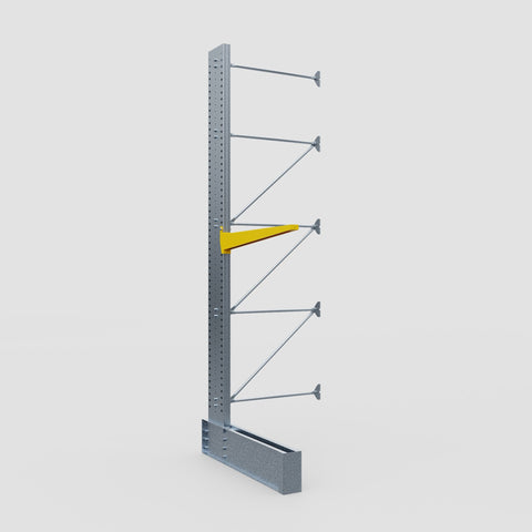 Cantilever Rack - Single Sided - Ultra Heavy Duty - Powder Coated - Add-On Bay - Height 4877mm