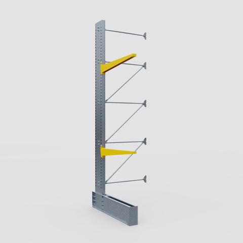 Cantilever Rack - Single Sided - Ultra Heavy Duty - Powder Coated - Add-On Bay - Height 4877mm