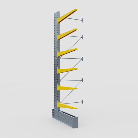 Cantilever Rack - Single Sided - Ultra Heavy Duty - Powder Coated - Add-On Bay - Height 4877mm