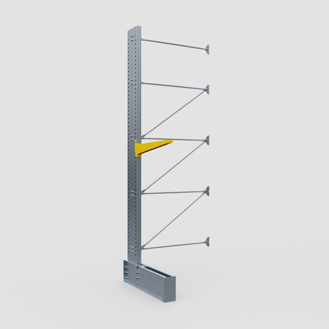 Cantilever Rack - Single Sided - Ultra Heavy Duty - Powder Coated - Add-On Bay - Height 4877mm