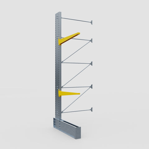 Cantilever Rack - Single Sided - Ultra Heavy Duty - Powder Coated - Add-On Bay - Height 4877mm