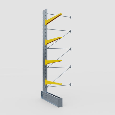 Cantilever Rack - Single Sided - Ultra Heavy Duty - Powder Coated - Add-On Bay - Height 4877mm