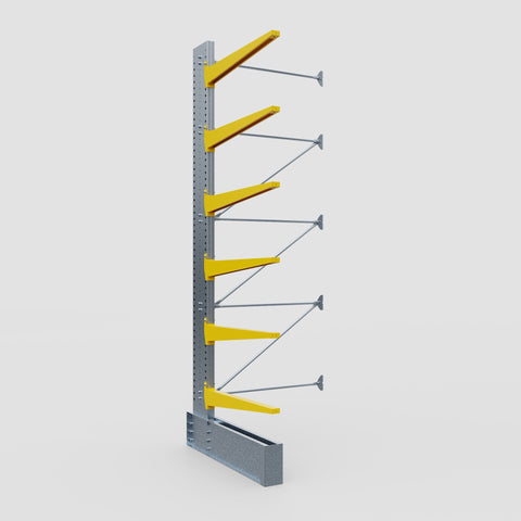 Cantilever Rack - Single Sided - Ultra Heavy Duty - Powder Coated - Add-On Bay - Height 4877mm