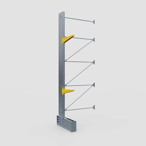 Cantilever Rack - Single Sided - Ultra Heavy Duty - Powder Coated - Add-On Bay - Height 4877mm