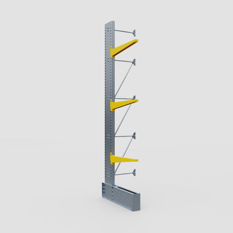 Cantilever Rack - Single Sided - Ultra Heavy Duty - Powder Coated - Add-On Bay - Height 4877mm