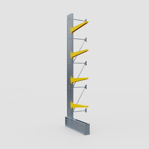 Cantilever Rack - Single Sided - Ultra Heavy Duty - Powder Coated - Add-On Bay - Height 4877mm