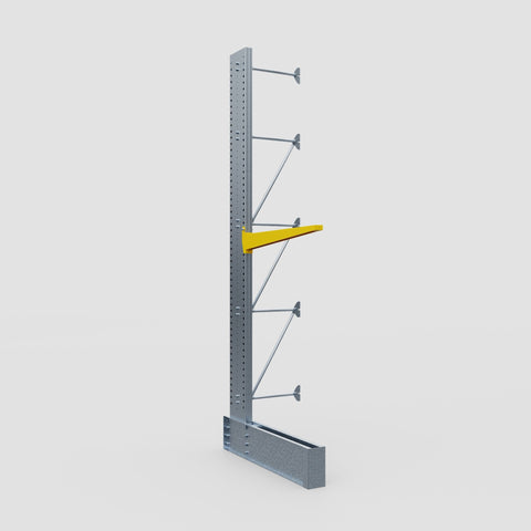 Cantilever Rack - Single Sided - Ultra Heavy Duty - Powder Coated - Add-On Bay - Height 4877mm