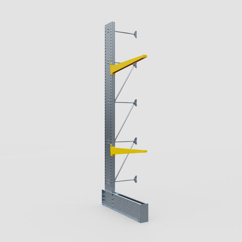 Cantilever Rack - Single Sided - Ultra Heavy Duty - Powder Coated - Add-On Bay - Height 4877mm