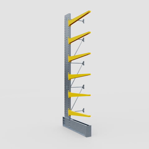 Cantilever Rack - Single Sided - Ultra Heavy Duty - Powder Coated - Add-On Bay - Height 4877mm