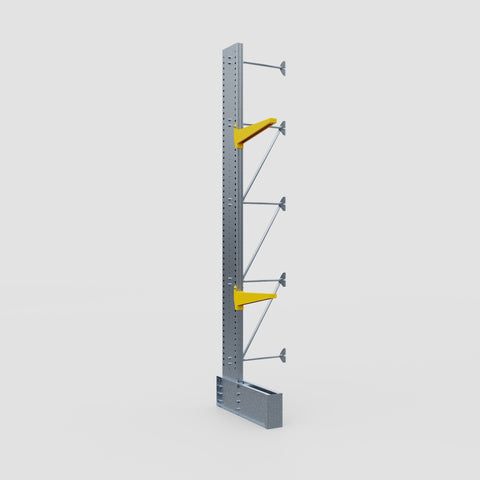 Cantilever Rack - Single Sided - Ultra Heavy Duty - Powder Coated - Add-On Bay - Height 4877mm