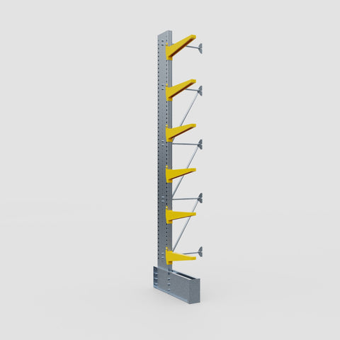 Cantilever Rack - Single Sided - Ultra Heavy Duty - Powder Coated - Add-On Bay - Height 4877mm