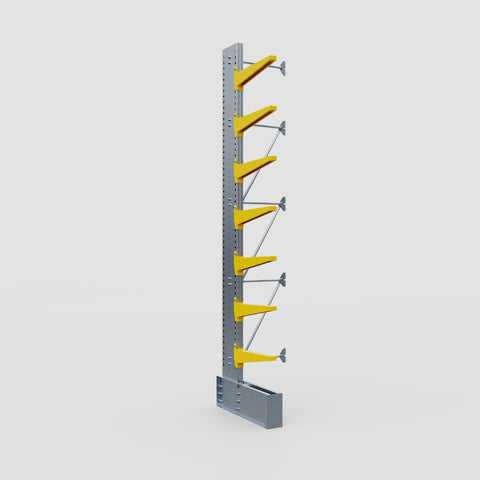 Cantilever Rack - Single Sided - Ultra Heavy Duty - Powder Coated - Add-On Bay - Height 4877mm